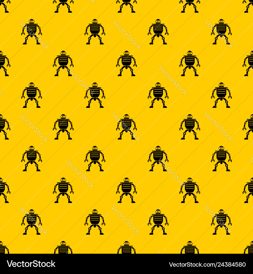 Humanoid robot pattern Humanoid robot pattern vector image