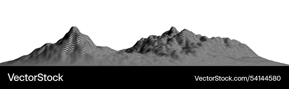 Image depicts a mountain range drawn using Image depicts a mountain range drawn using vector image