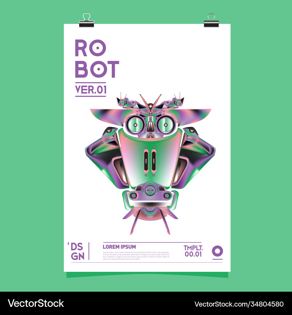 Realistic robot and toys design festival Vector Image