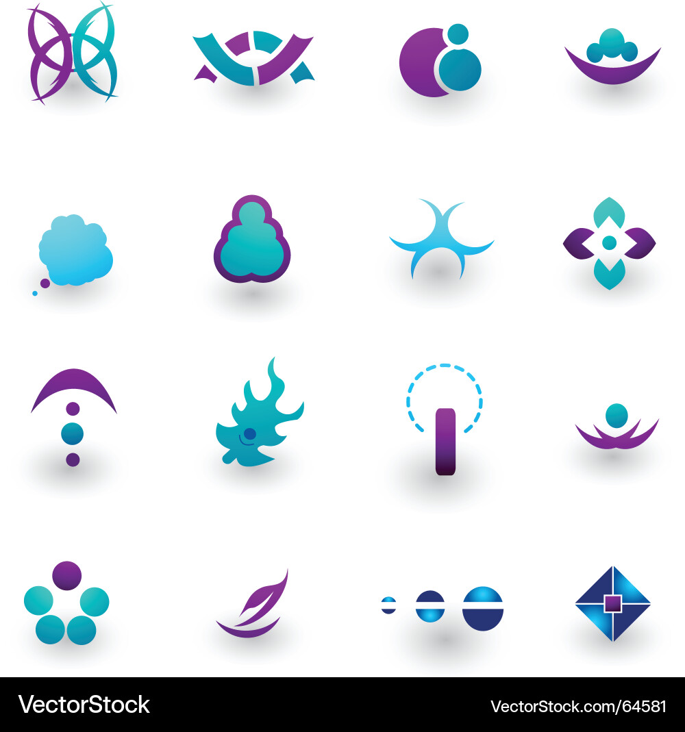Abstract Circular Elements vector image