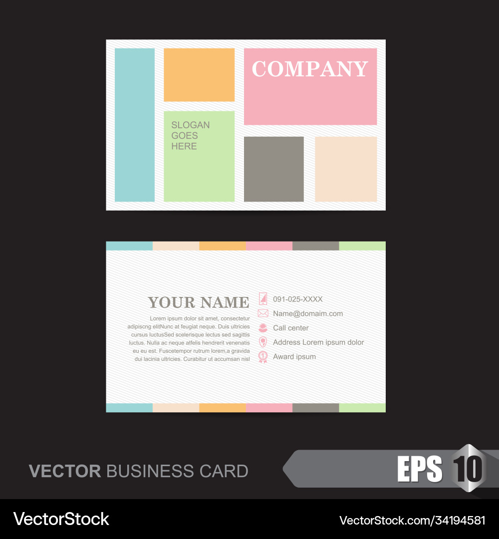 Business card 173 Vector Image