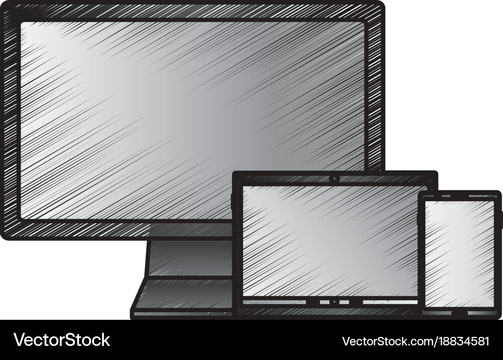 Computer monitor icon image vector image