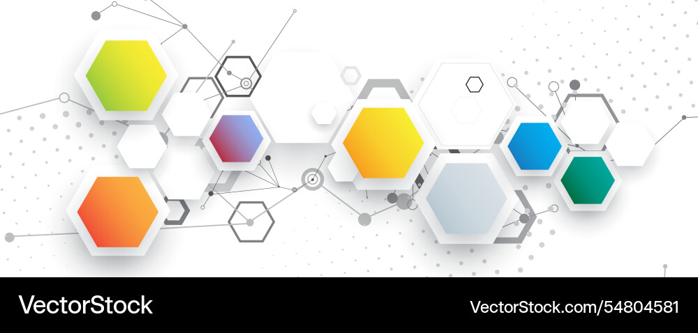 Hexagon abstract background with simple polygonal Hexagon abstract background with simple polygonal vector image