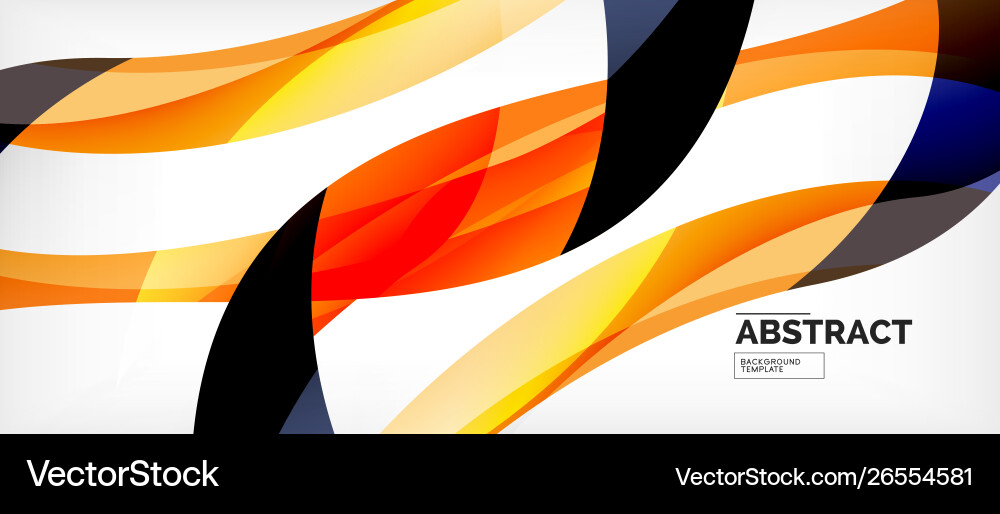Linear wave web template Linear wave web template vector image