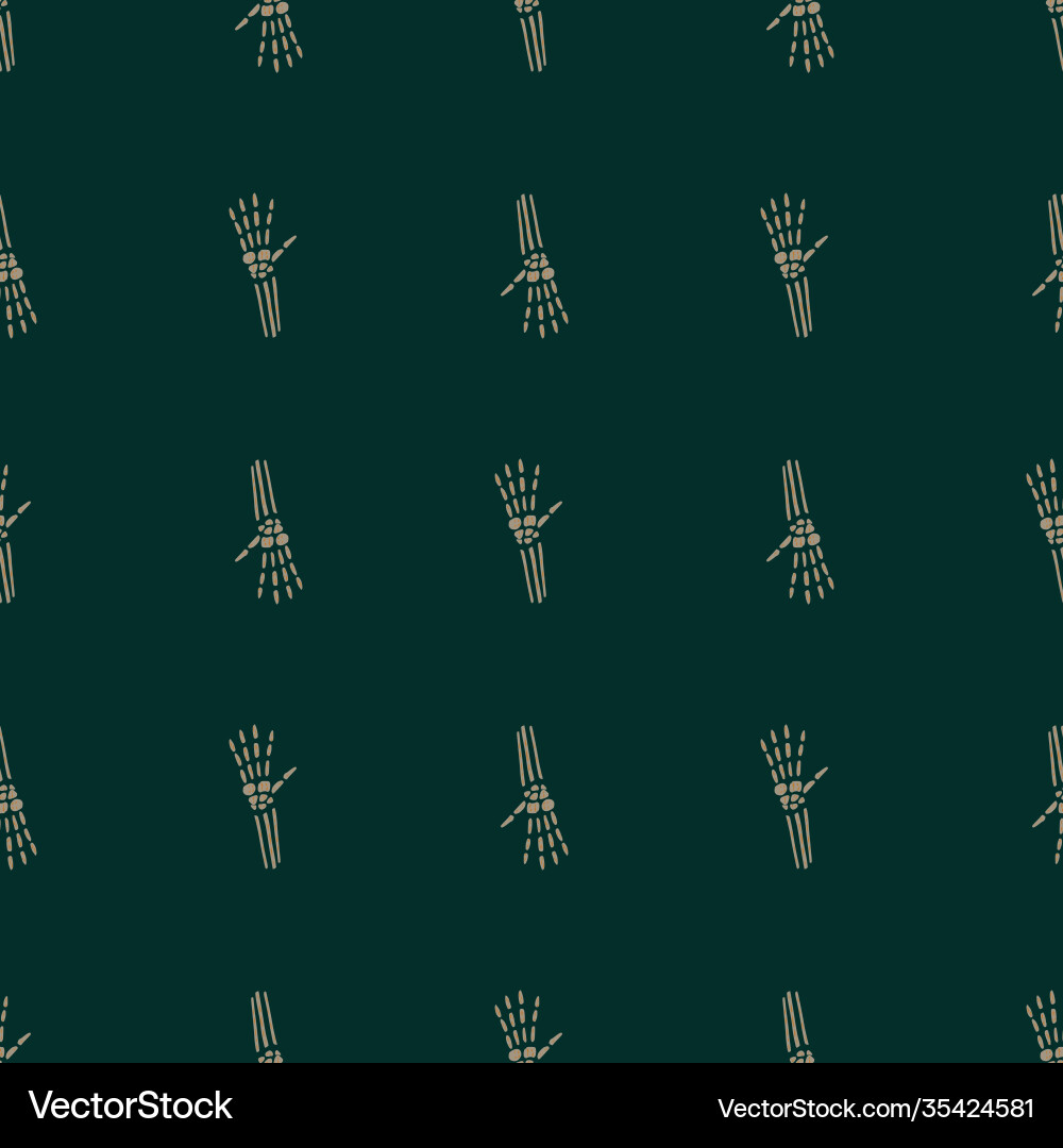 Minimalistic scary seamless pattern with simple vector image