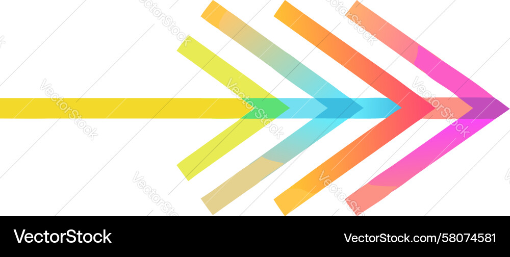 Parallel Striped Arrow - Progress Indicator Vector Image