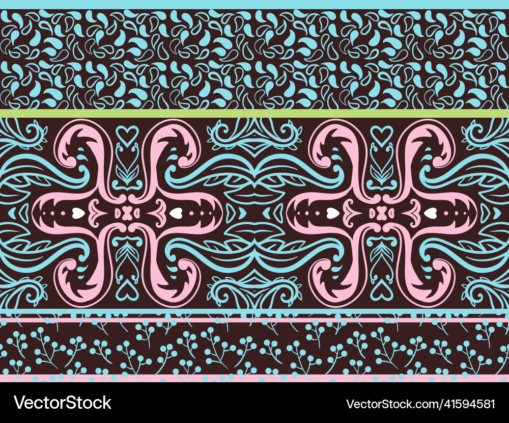 Retro pattern set vector image