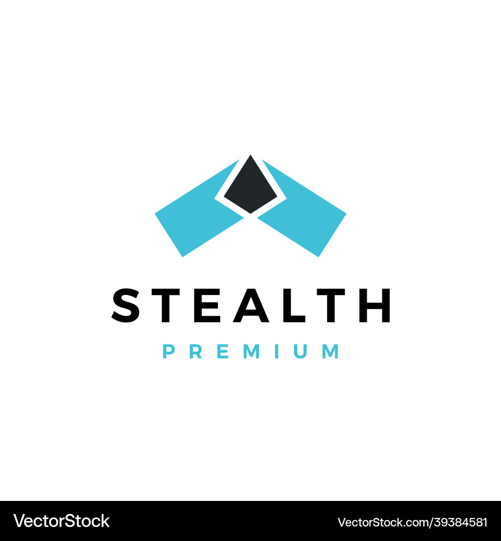 Stealth bomber logo icon Stealth bomber logo icon vector image