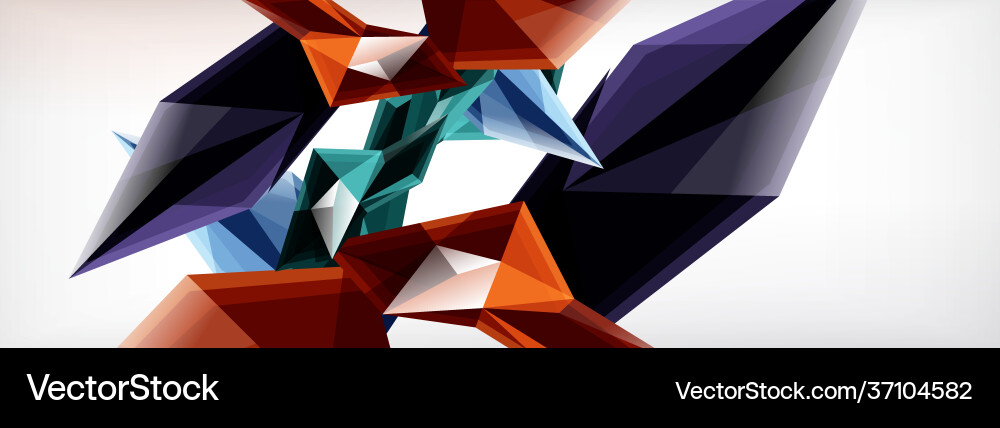 3d triangles and pyramids abstract 3d triangles and pyramids abstract vector image