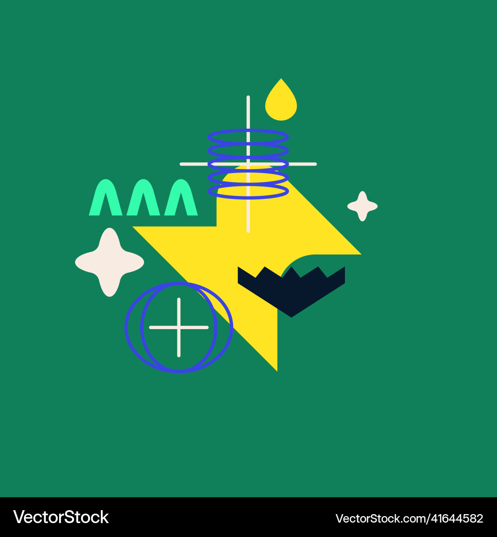 A modern background with abstract elements vector image