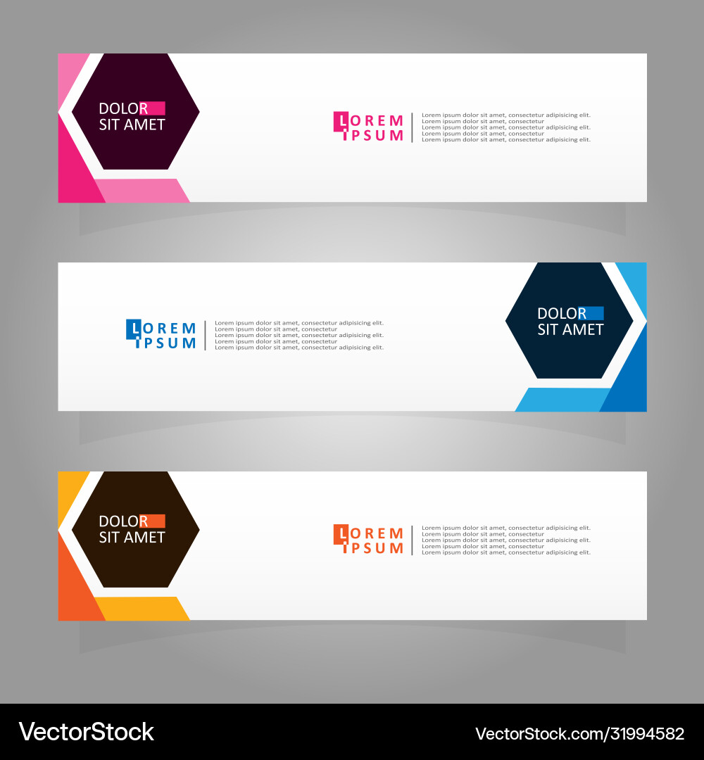 Abstract design banner web template Vector Image