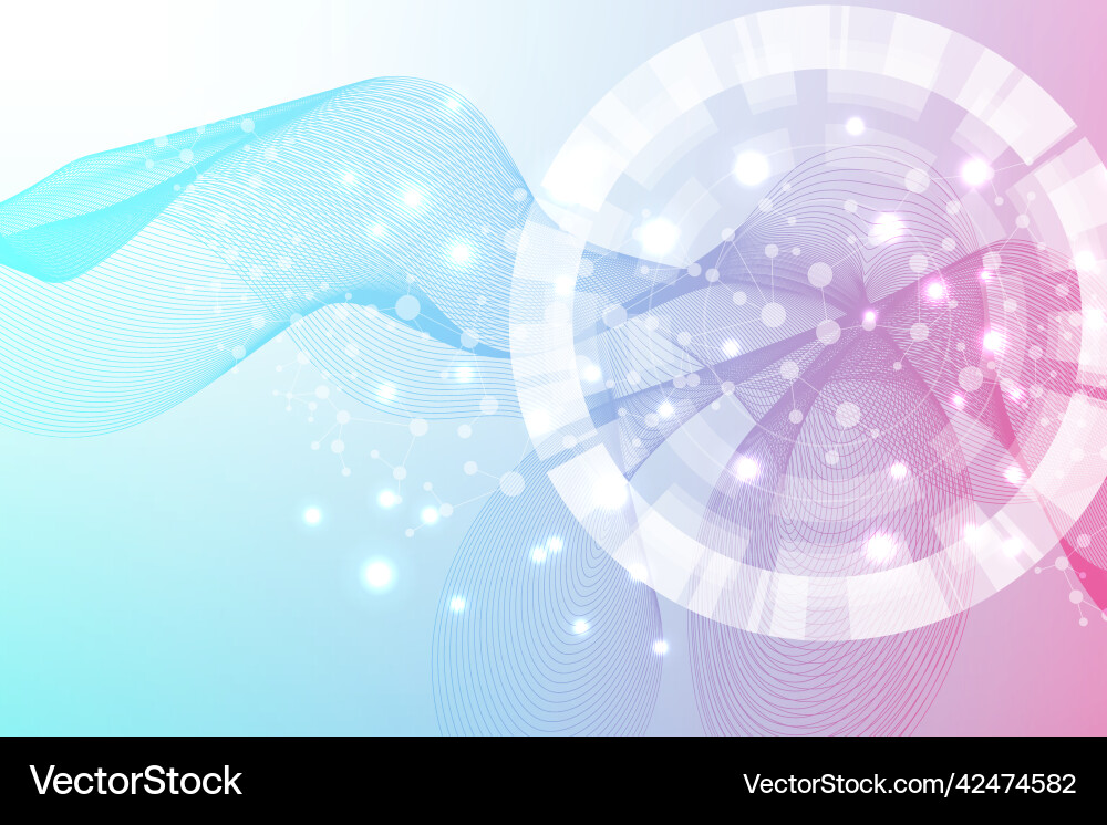 Big data visualization background modern Vector Image