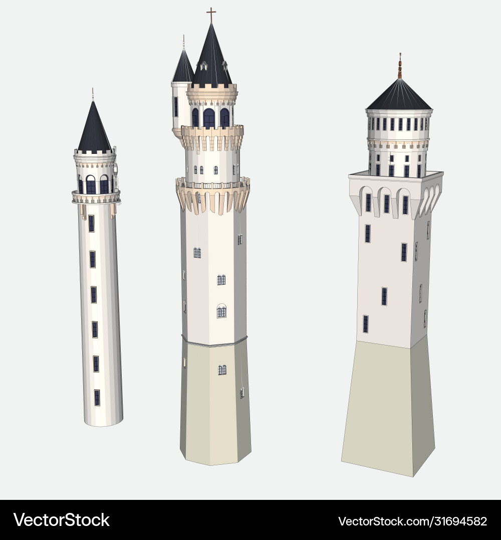 Classical Columns and Beams vector image
