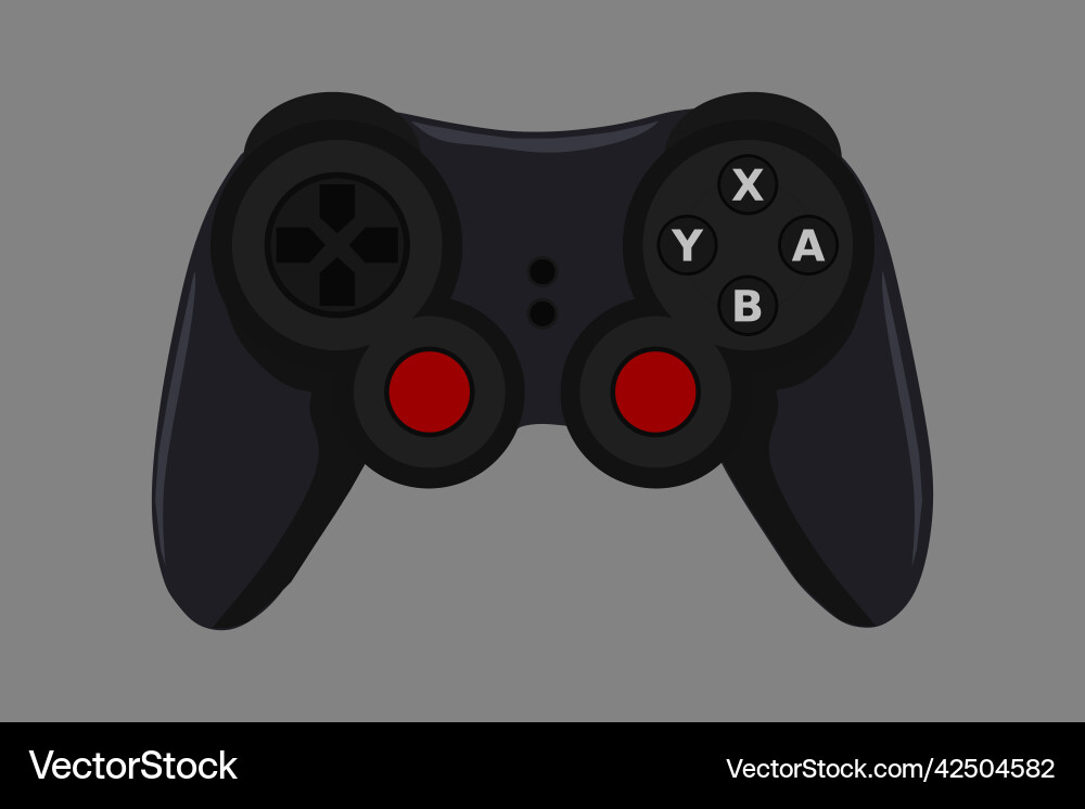Joystick game controller gamepad video stick Joystick game controller gamepad video stick vector image