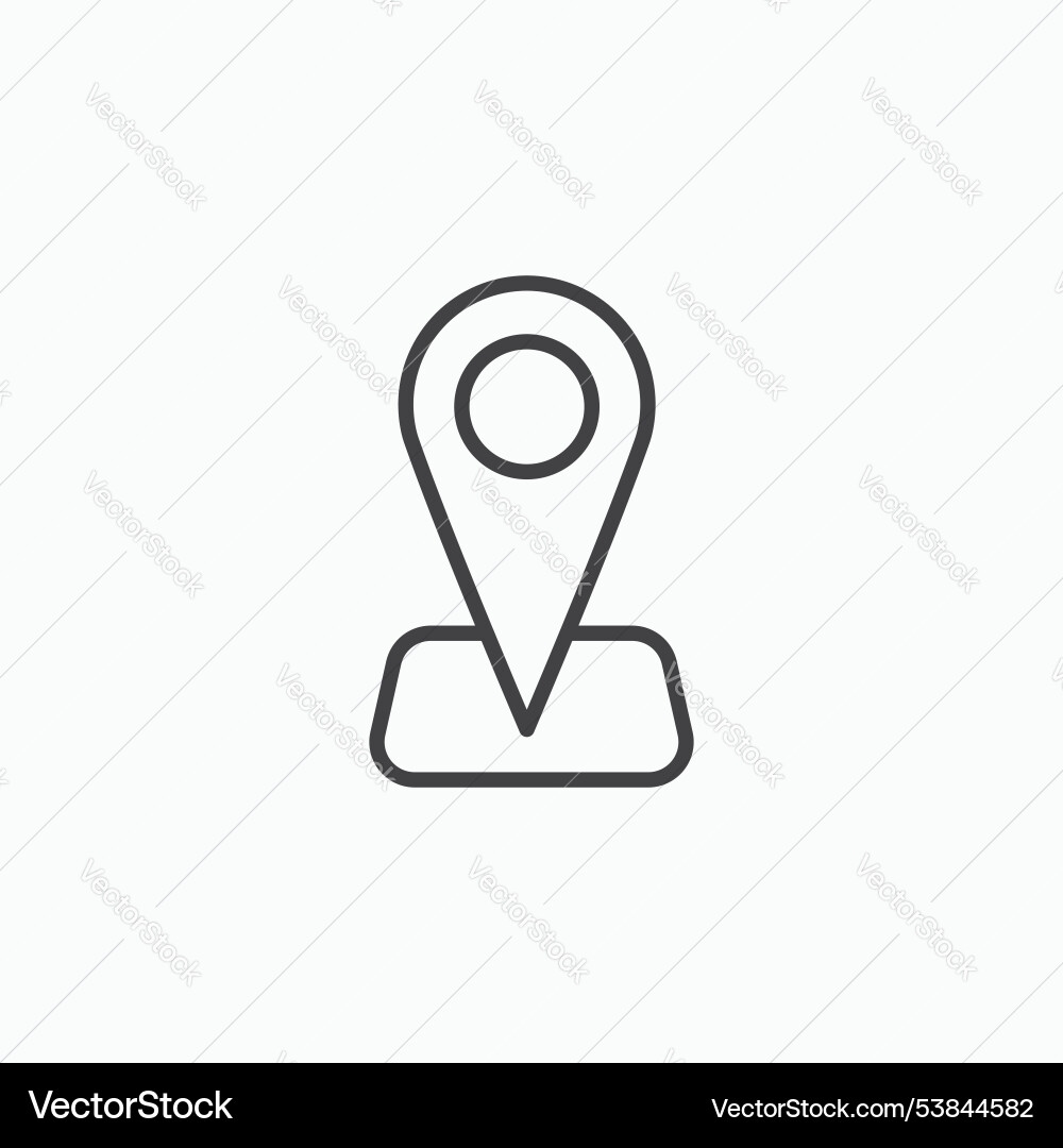 Navigation pin icon set Vector Image