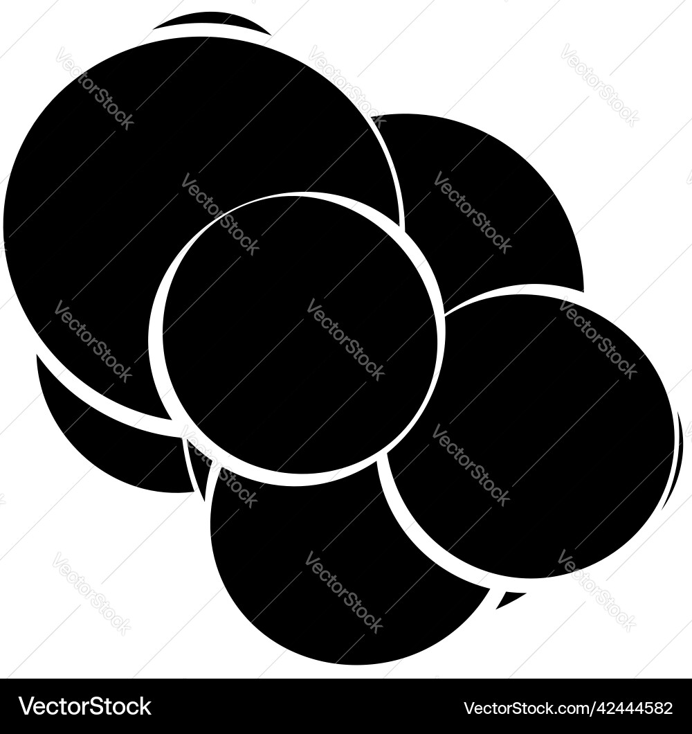 Random circles abstract geometric composition Random circles abstract geometric composition vector image