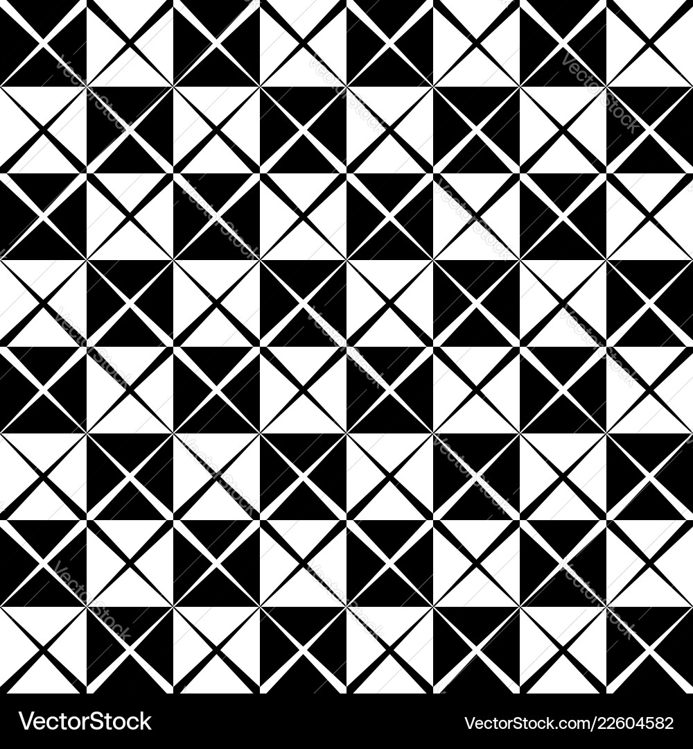 Seamless monochrome pattern with x shape Seamless monochrome pattern with x shape Vector Image