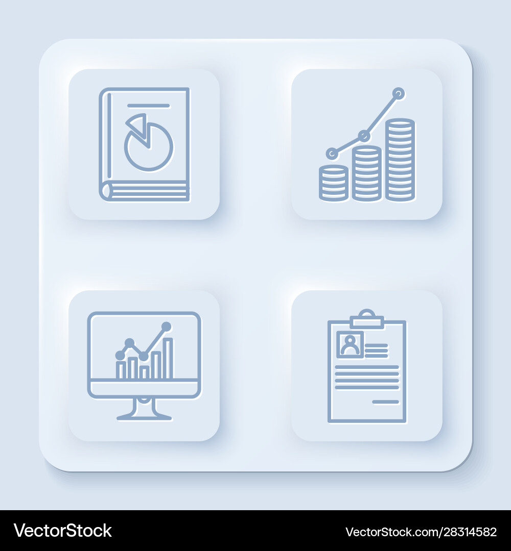 Set line user manual pie chart infographic Set line user manual pie chart infographic Vector Image