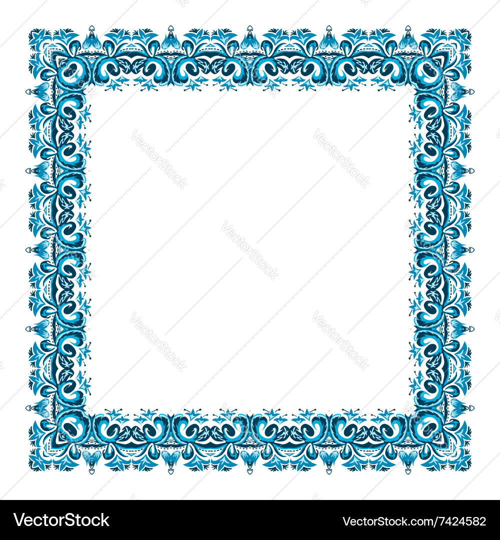 Square frame from abstract element vector image
