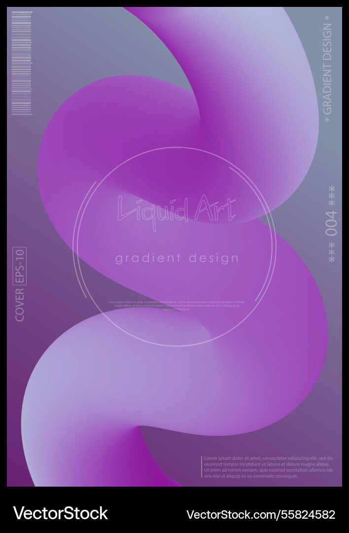 Three-dimensional 3d gradient line designa Vector Image