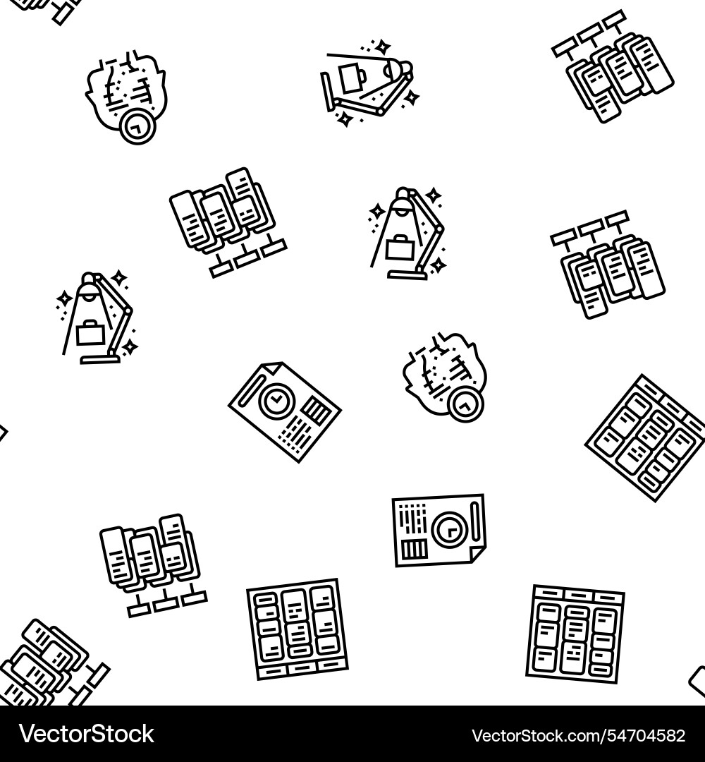 Time management clock work seamless pattern Time management clock work seamless pattern vector image