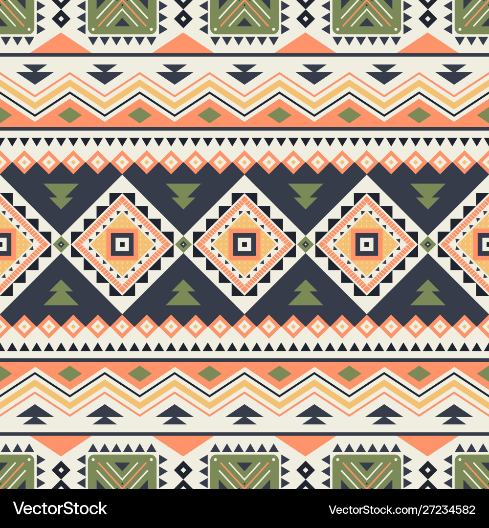 Tribal geometric seamless pattern