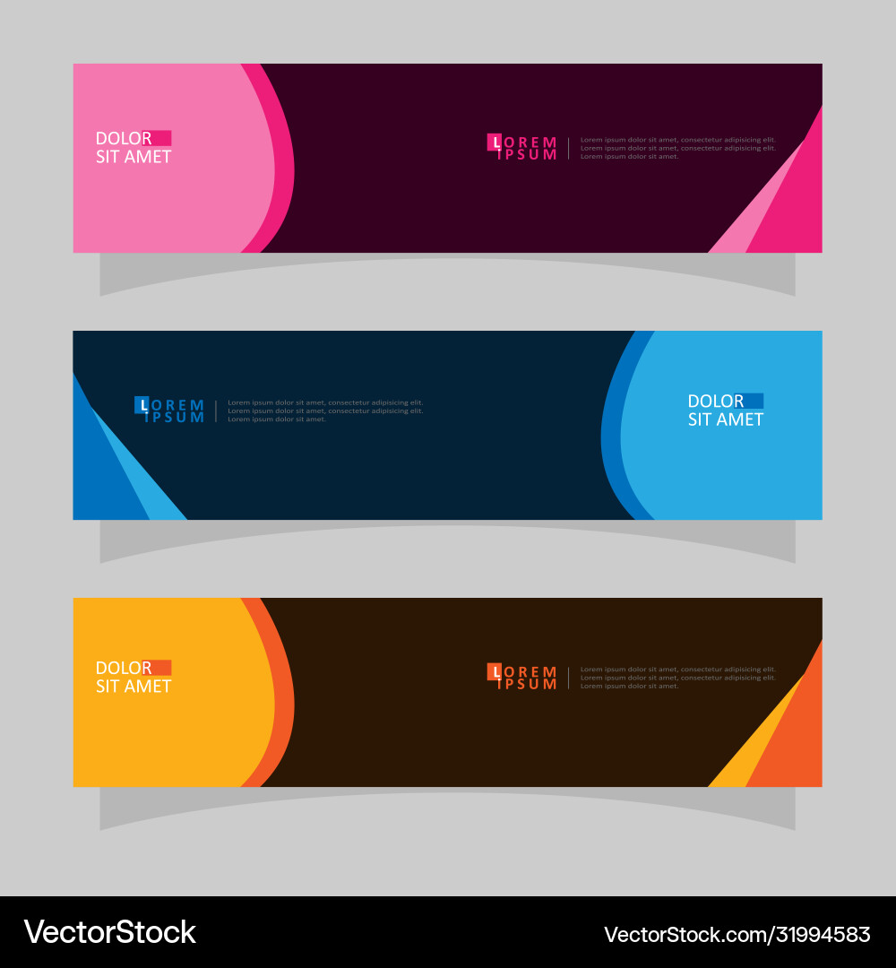 Abstract design banner web template Abstract design banner web template vector image
