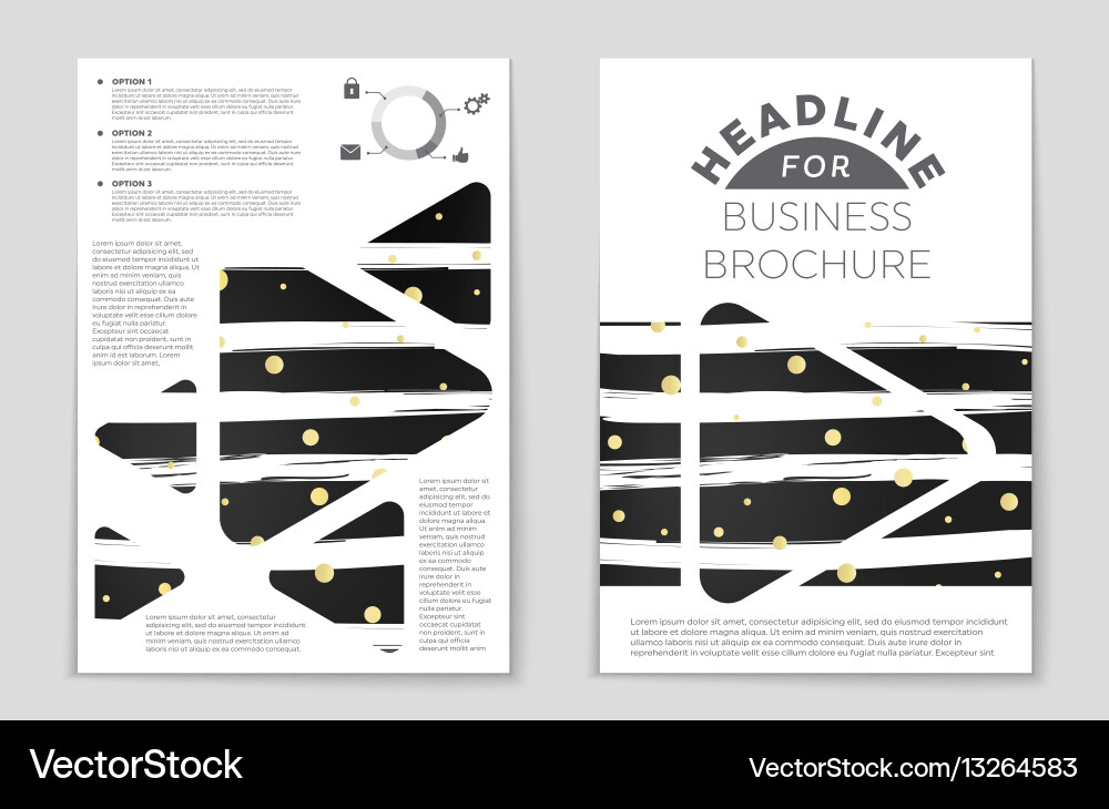 Abstract layout background set for art Vector Image