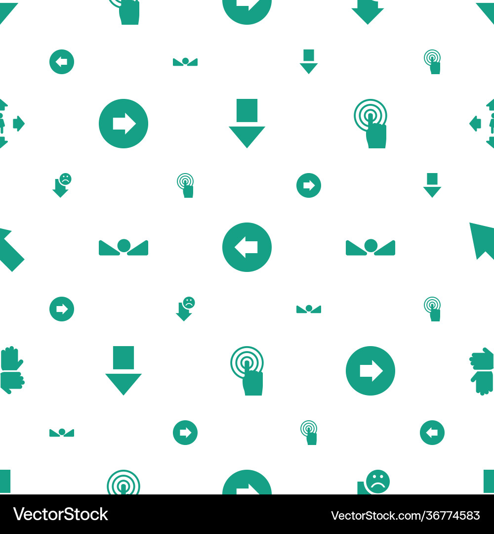 Cursor icons pattern seamless white background Vector Image