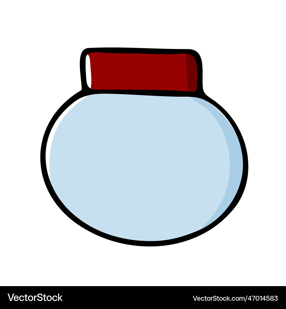 Doodle jar for spices color container with lid Doodle jar for spices color container with lid Vector Image
