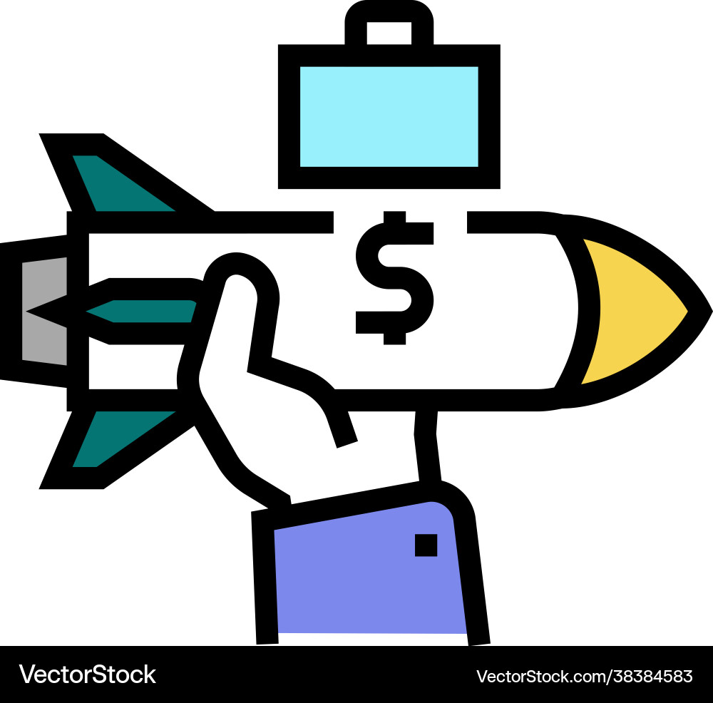 Help with business basics color icon Help with business basics color icon Vector Image