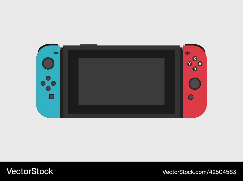 Joystick game controller gamepad video stick Joystick game controller gamepad video stick vector image