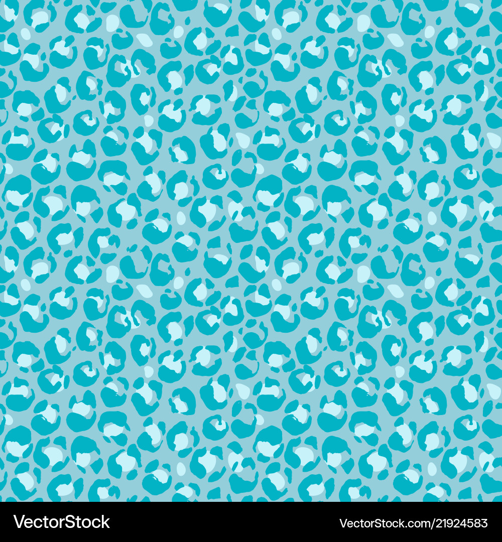 Leopard print seamless pattern vector image