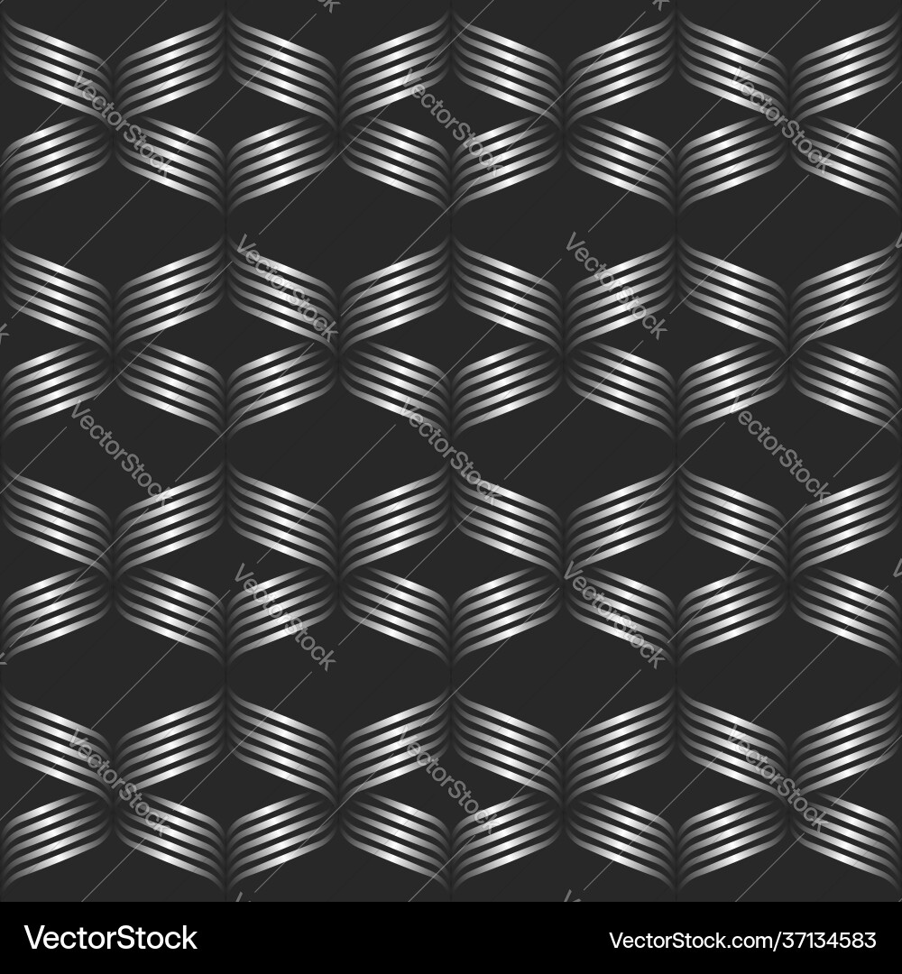 Metallic Ribbon Gradient Pattern vector image