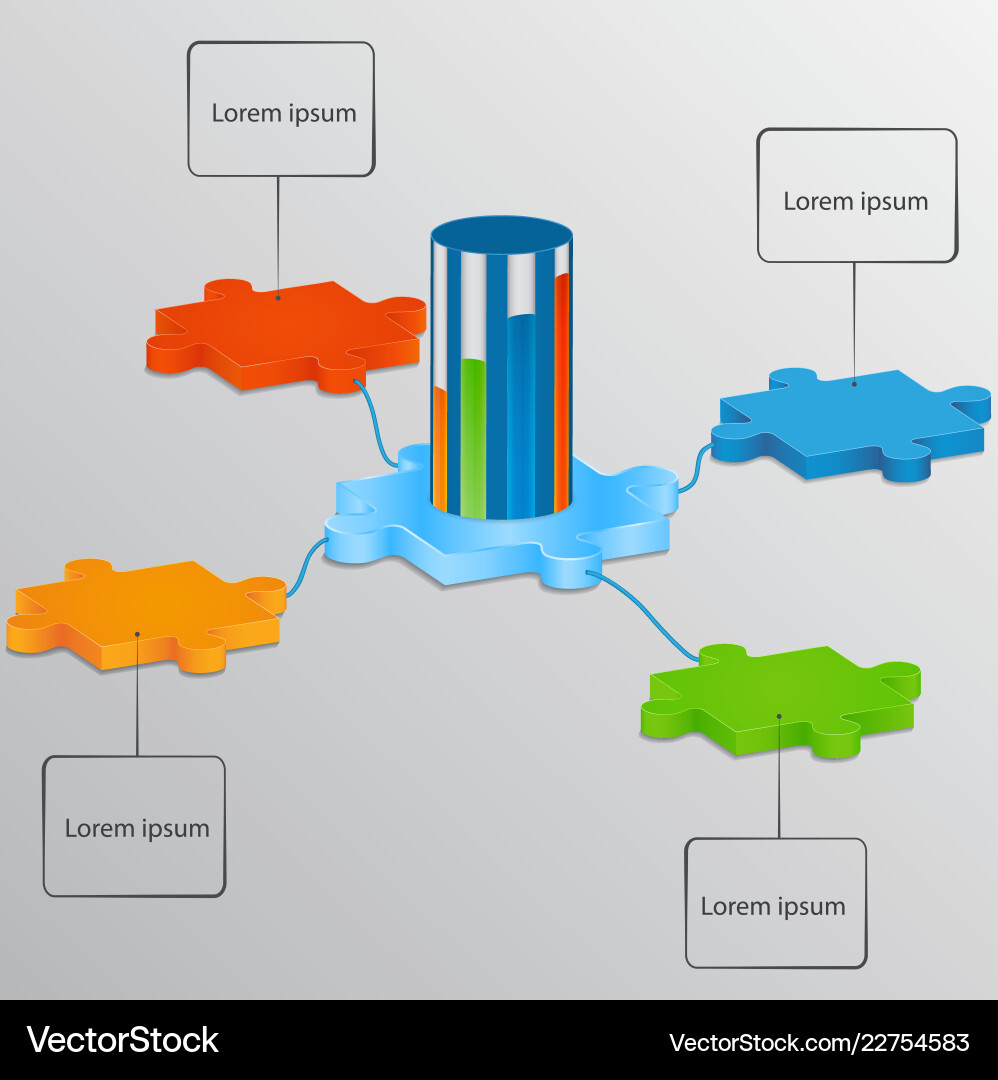 Part of the puzzle with scale load elements Part of the puzzle with scale load elements Vector Image
