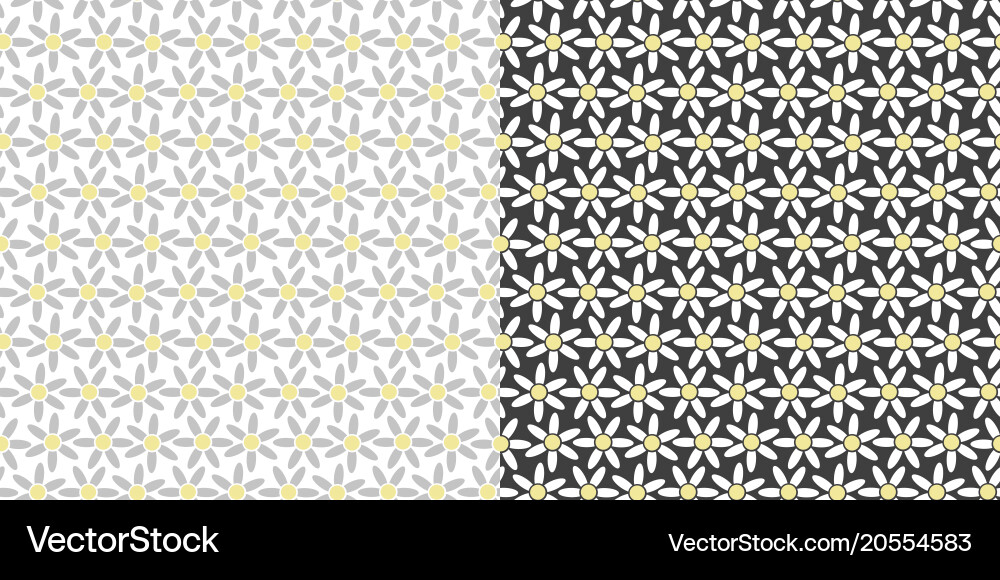 Seamless pattern with chamomile can be use Vector Image