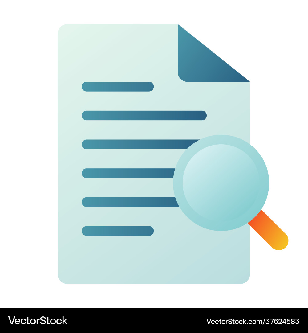 Searching find document search single isolated Searching find document search single isolated Vector Image