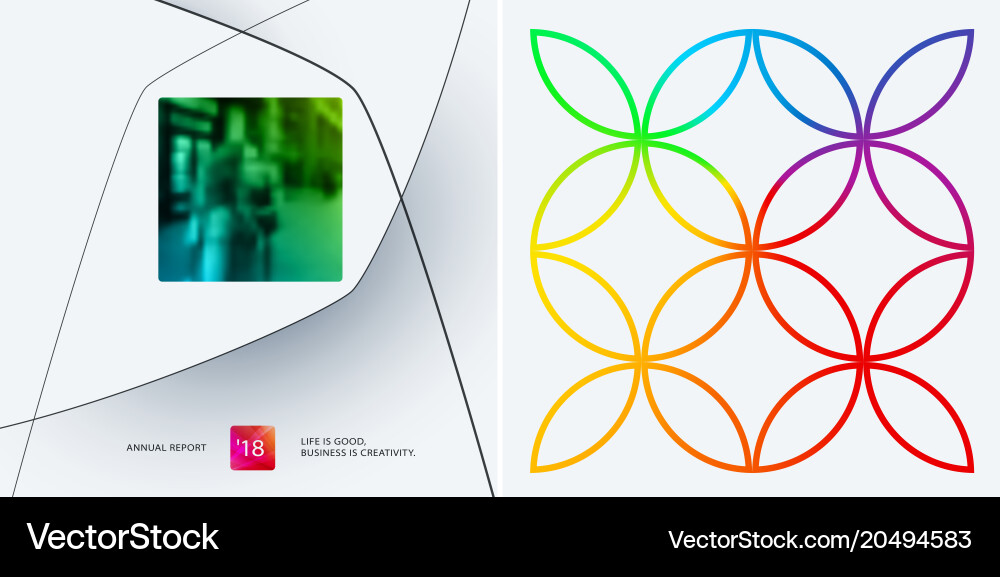 Set of abstract design for graphic template Vector Image