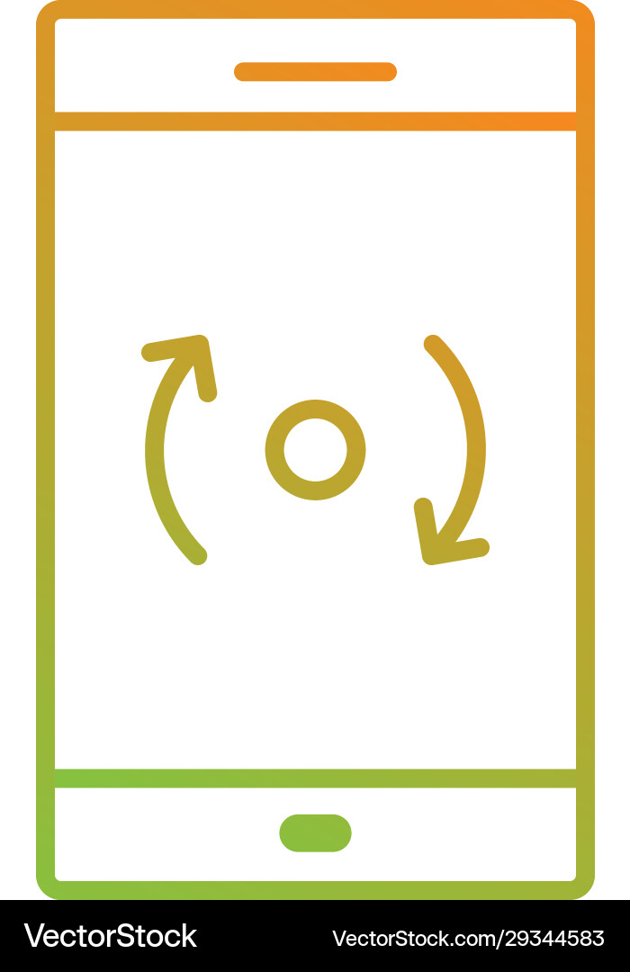 Unique backup and reset line icon vector image