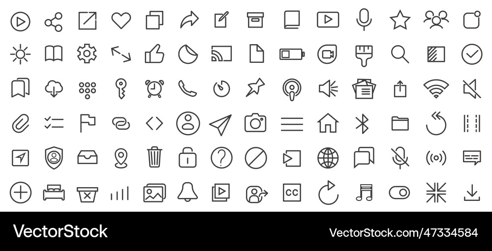 A set of user interface icons that can be used A set of user interface icons that can be used vector image