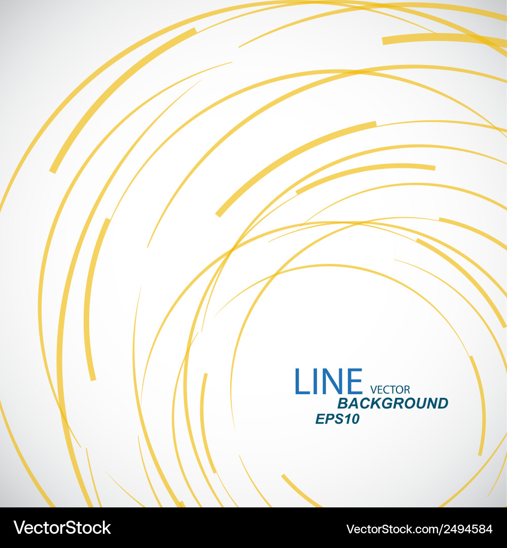 Abstract color line and circle background Vector Image