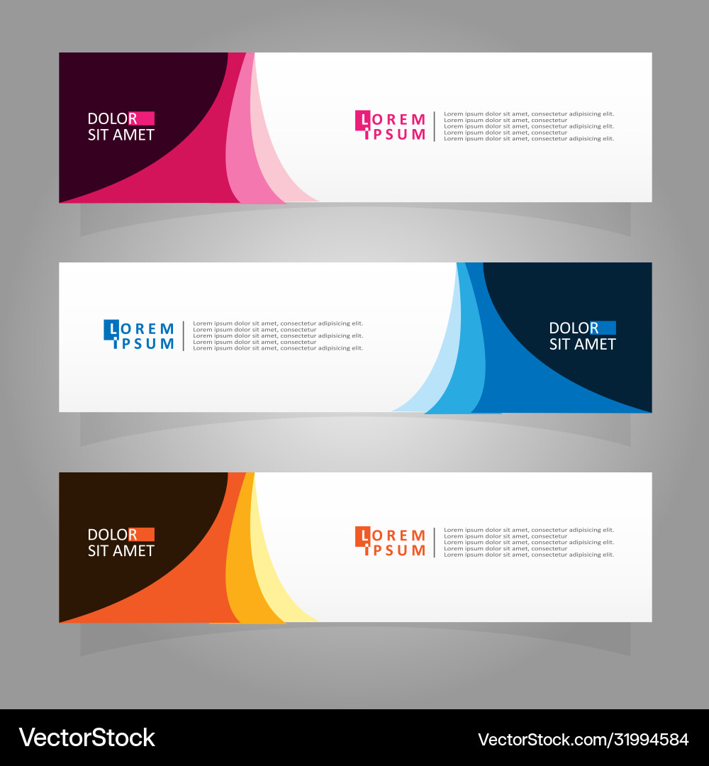 Abstract design banner web template Vector Image