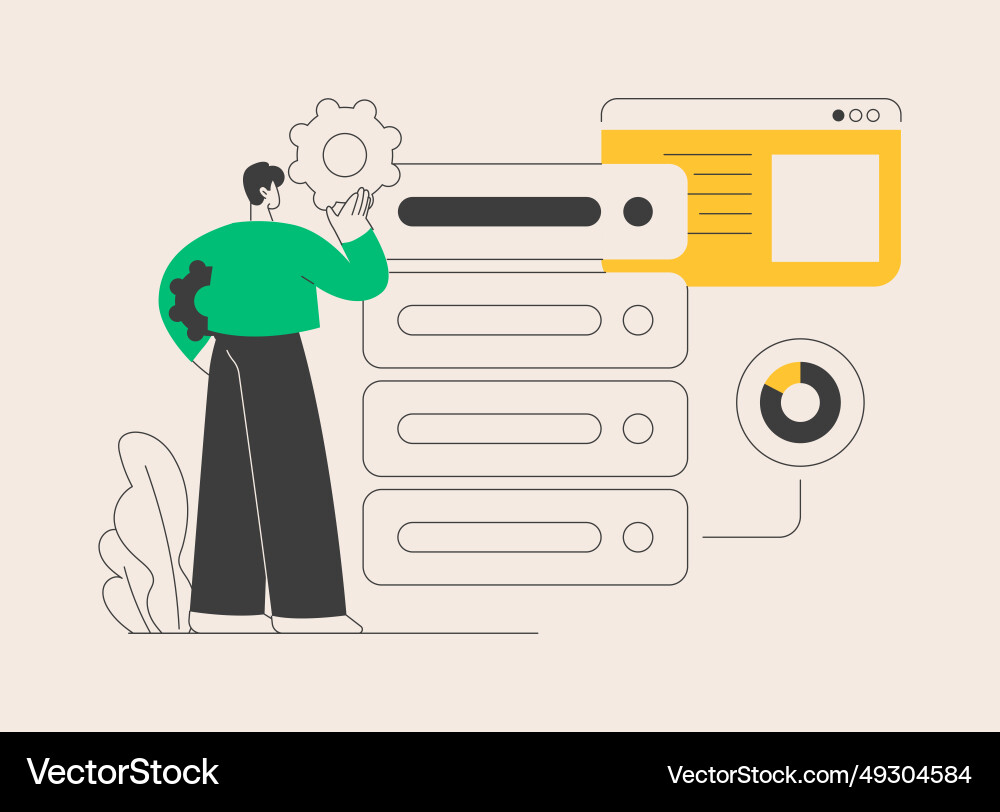 Big data tools abstract concept Big data tools abstract concept vector image