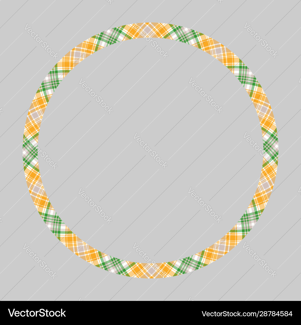 Circle borders and frames round border pattern vector image