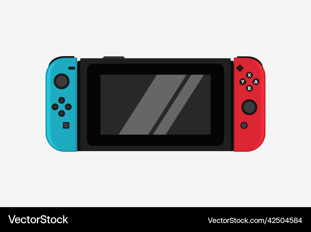 Joystick game controller gamepad video stick Joystick game controller gamepad video stick vector image