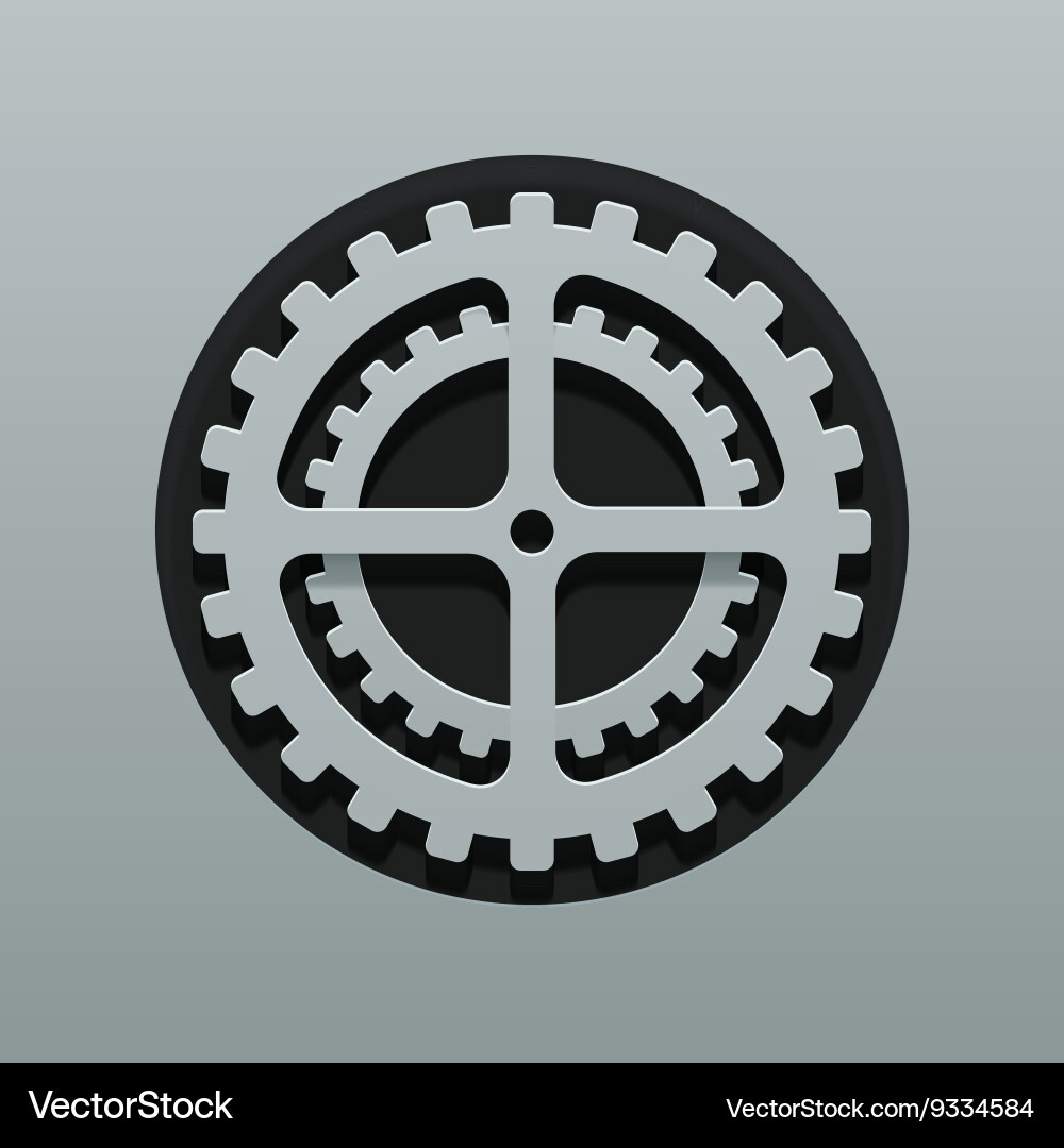 Modern mechanism background design vector image