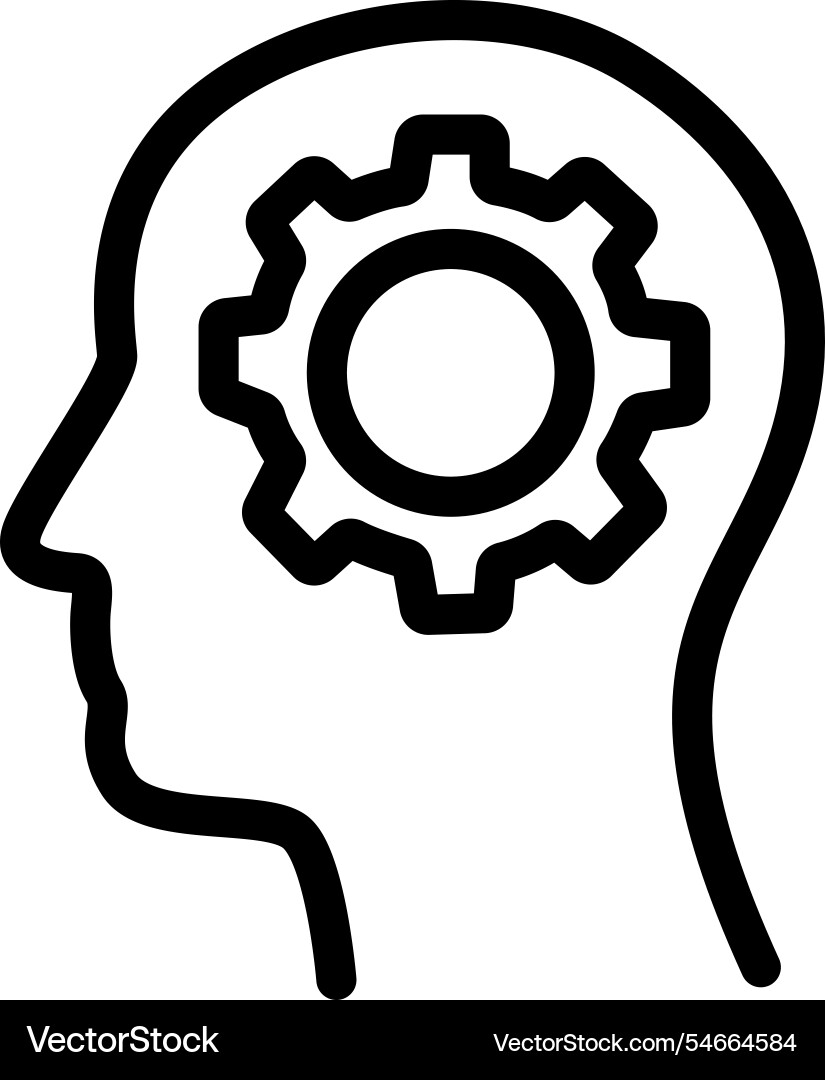 Modern thought outline ideal for web graphics Modern thought outline ideal for web graphics Vector Image