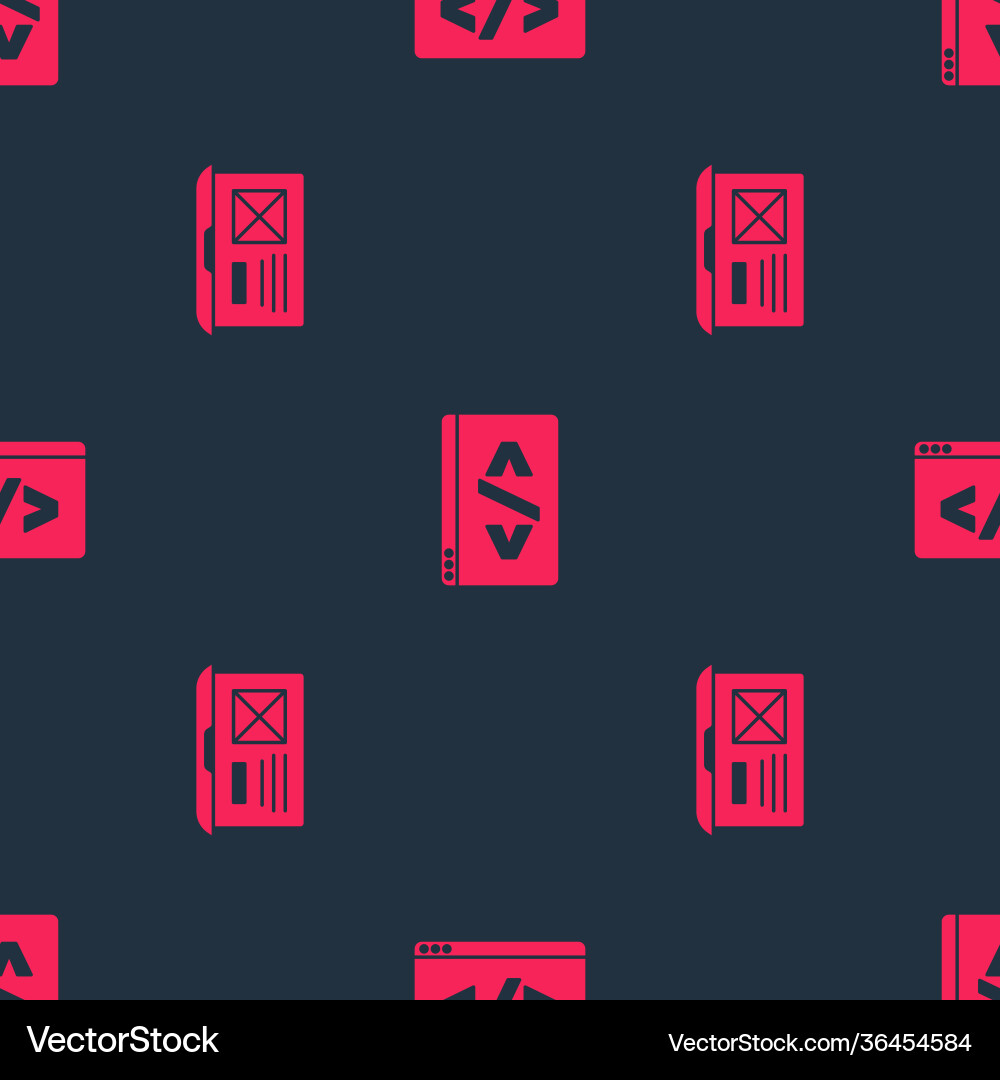 Set ui or ux design and front end development Set ui or ux design and front end development vector image