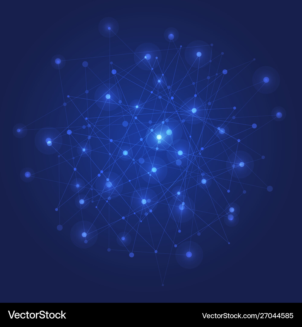 Abstract line background connection concept Vector Image