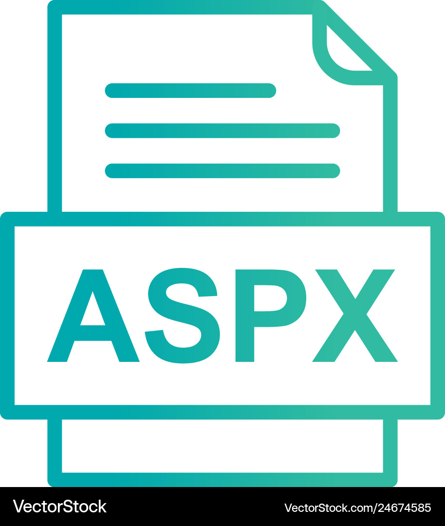 Aspx file document icon Vector Image